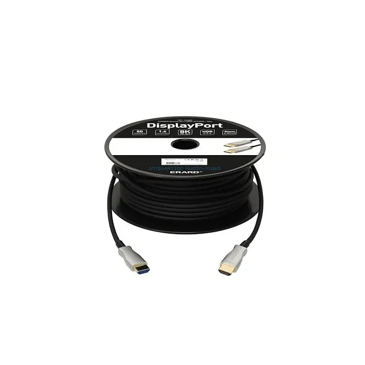 Cordon AOC HDMI 2.0b A M/M - 50m - fibre optique - UHD 4K/60ips HDR 4:4:4 - OR