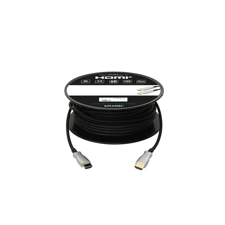 Cordon AOC HDMI 2.0b A M/M - 50m - fibre optique - UHD 4K/60ips HDR 4:4:4 - OR