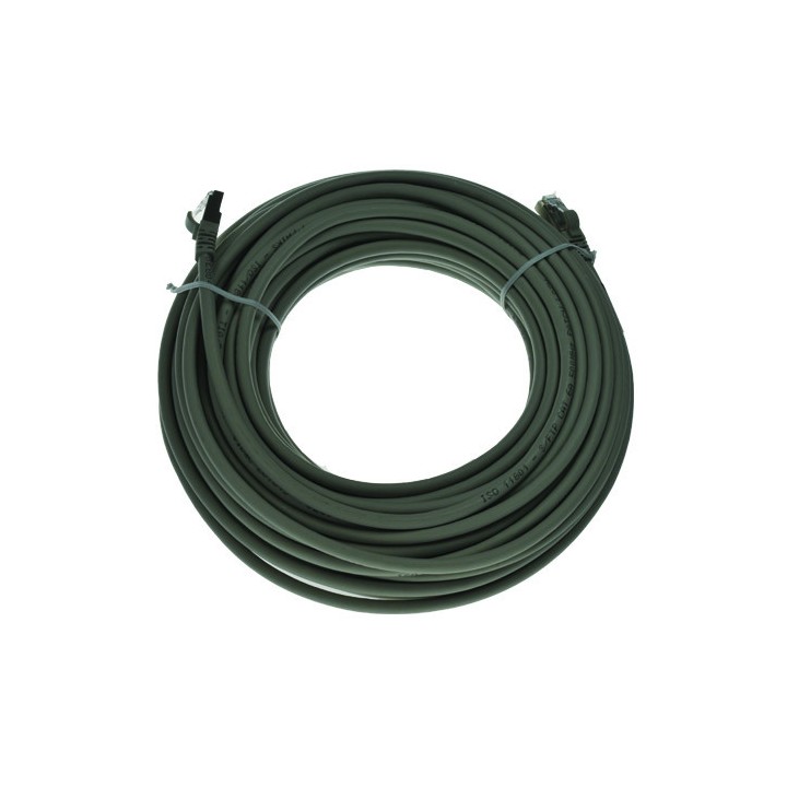 CORDON RJ45 cat6A SFTP  mâle//mâle 20 mètres GRIS