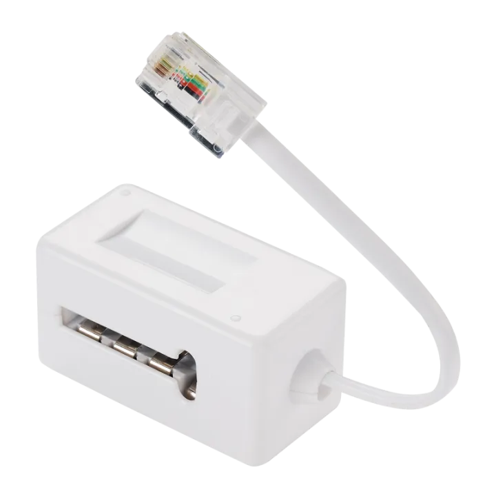 Adaptateur - 0m10 - prise T femelle / RJ45 mâle