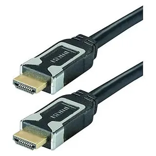 Cordon HDMI A - 2m M/M - IMMUNITY - 4K/60ips HDR 4:4:4 - gaine striée - OR