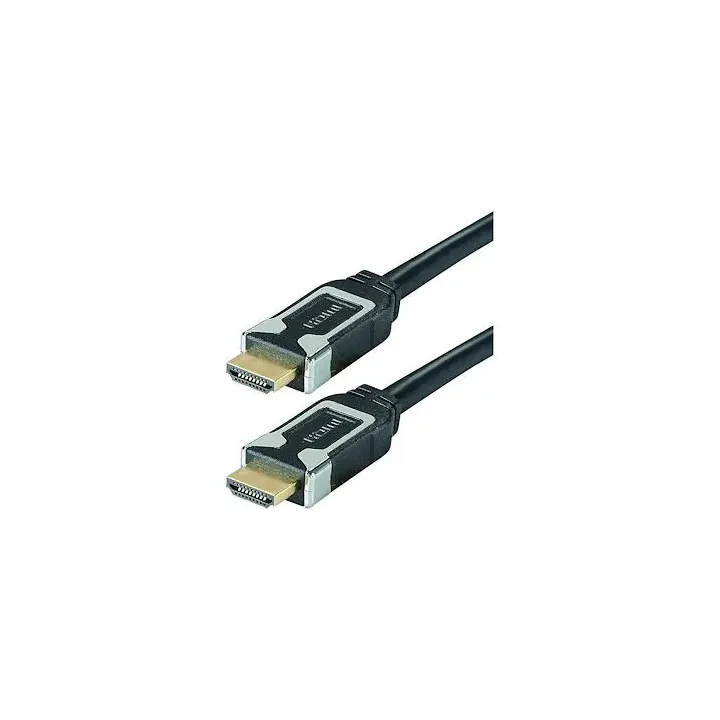 Cordon HDMI A - 2m M/M - IMMUNITY - 4K/60ips HDR 4:4:4 - gaine striée - OR