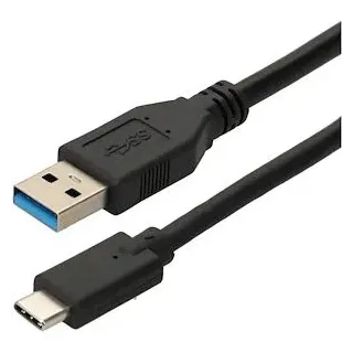 Cordon USB 3.2 gen 1 - A M/ C M - 3A - 5gbps - noir - 2m