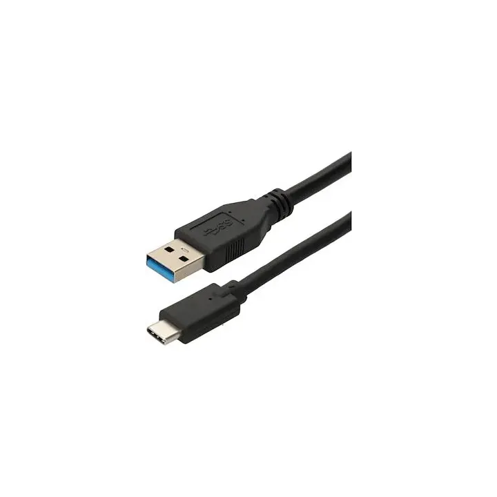 Cordon USB 3.2 gen 1 - A M/ C M - 3A - 5gbps - noir - 2m