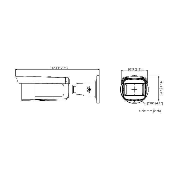 Ds-2Cd2643G2-Izs(2.8-12Mm) Caméra Bullet Ip Varicocale 4Mp Acusense, Ir 60M