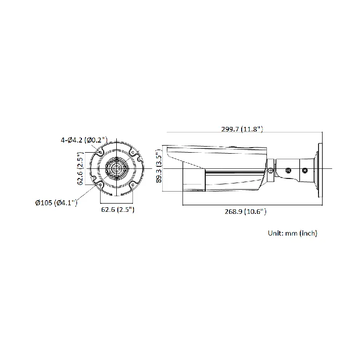 Ds-2Cd2T43G2-2I(2.8Mm) Caméra Bullet Ip Fixe 4Mp Acusense, Ir 60M