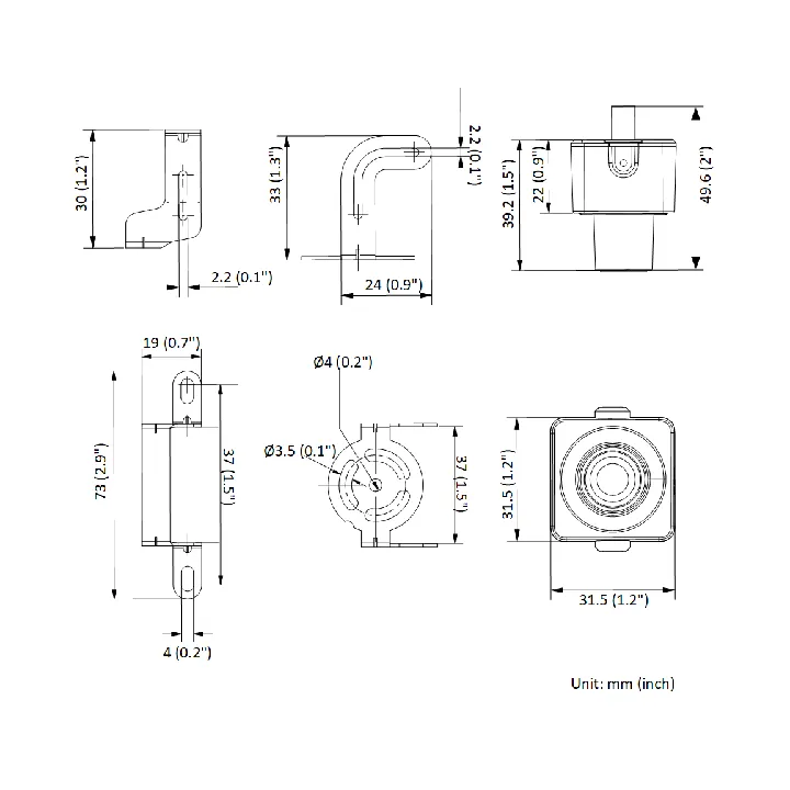 Ds-2Cd2D25G1/M-D/Nf28Mm Caméra Ip Discrète Déportée