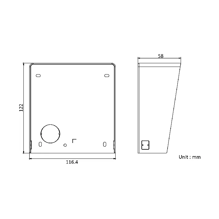 Casquette De Protection Pluie Pour Platine Modulaire – 1 Module