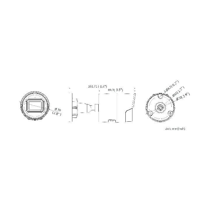 Ds-2Cd2046G2-Iu28Mmcblack Caméra Bullet Acusense,4Mp,Ir40M