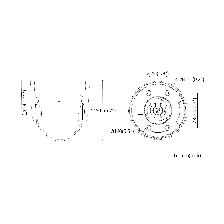 Ds-2Cd2347G2P-Lsu/Sl28Mmccolorvu Caméra Turret180,4Mp,130Db,Ip67,L