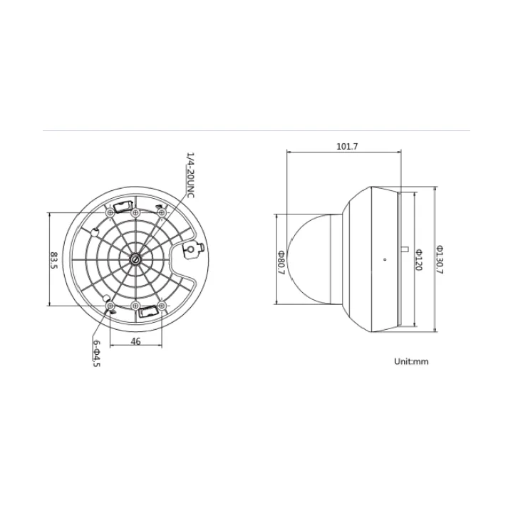 Ds-2De2A404Iw-De3C0O-Stds6C Camera Ip Dome 4Mp Varifocale, Ip66, Ik10, Ir 20M