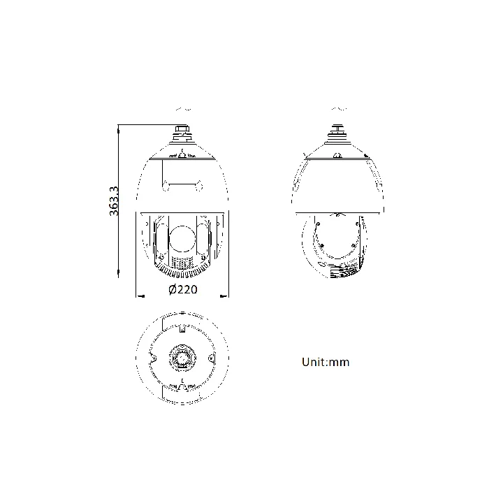 Ds-2De7A232Iw-Aebt5 Caméra 2Mp 25X, Ir200M, 240°/S, I/O 2/1, Ip66, Ik10