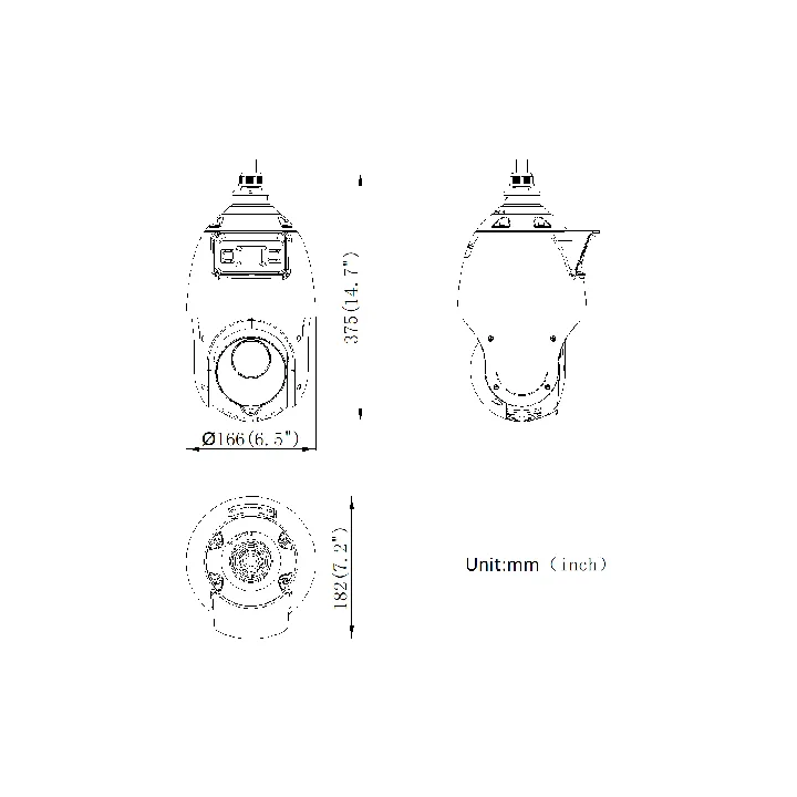 Ds-2Se4C425Mwg-E14F0O-Std@Tandemvu Caméra Ptz,4Mp,25X,120Db,I/O1/1,