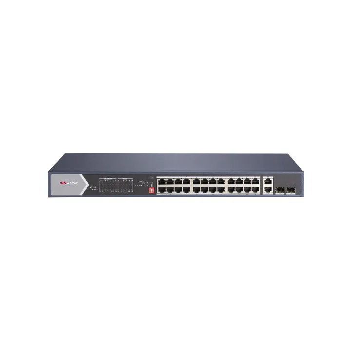 Ds-3E0528Hp-El2, Switch Poe Non Managed 24 Ports Rj45 Poe Ports, 2 Gigabit