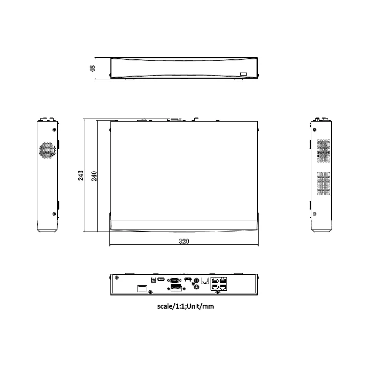 Ds-7604Nxi-K1/4Pd Enregistreur Nvr Acusense 4K 4-Ch Poe 1U De La Série K