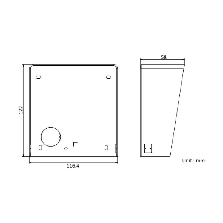 Casquette De Protection Pluie Pour Platine Modulaire – 1 Module