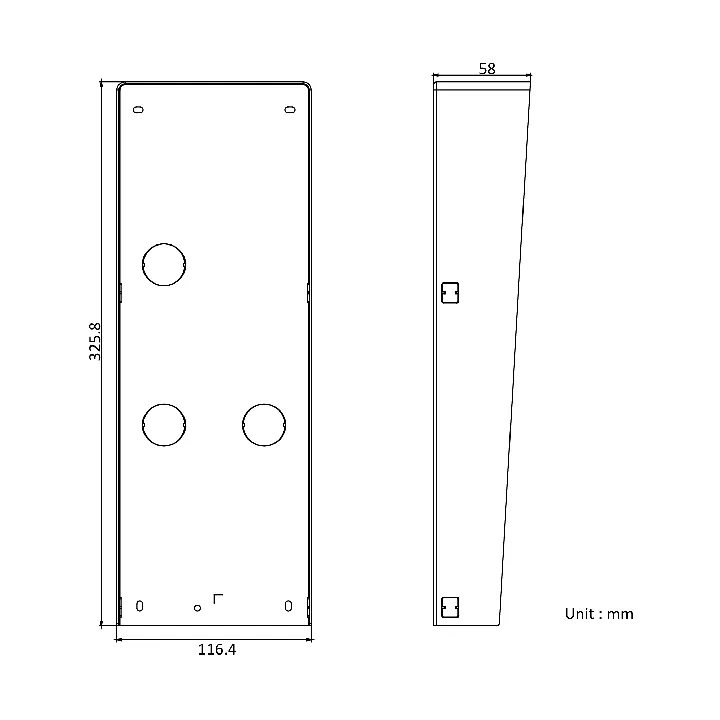 Casquette Anti-Pluie Pour Platine Modulaire