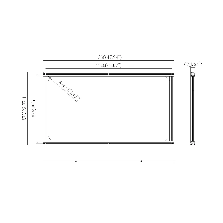Ds-Dl226033W Support Cadre Pour Mur D'Images 2X2 For Ds-D4209-Hwf, Ds-D4212Fi-Gwf/Cwf