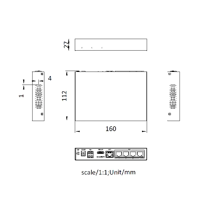 Ds-E04Ni-Q1/4Pssd Pre-Installed 1T Ssd Up To 4-Ch Ip
