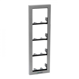 Cadre Porte-Modules 4 Modules Couleur Argent