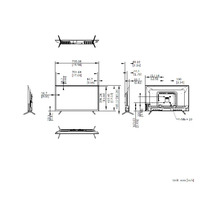 Ds-D5032F3-1P0 Moniteur 31.5, 1920 X 1080, 1 Hdmi 1 Vga, 24-7