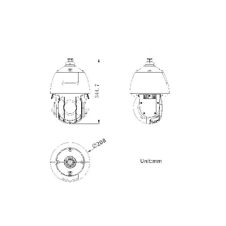 Ds-2De5425Iwg-K/4G Caméra 4 Mp, Powered By Darkfighter, 101-300M