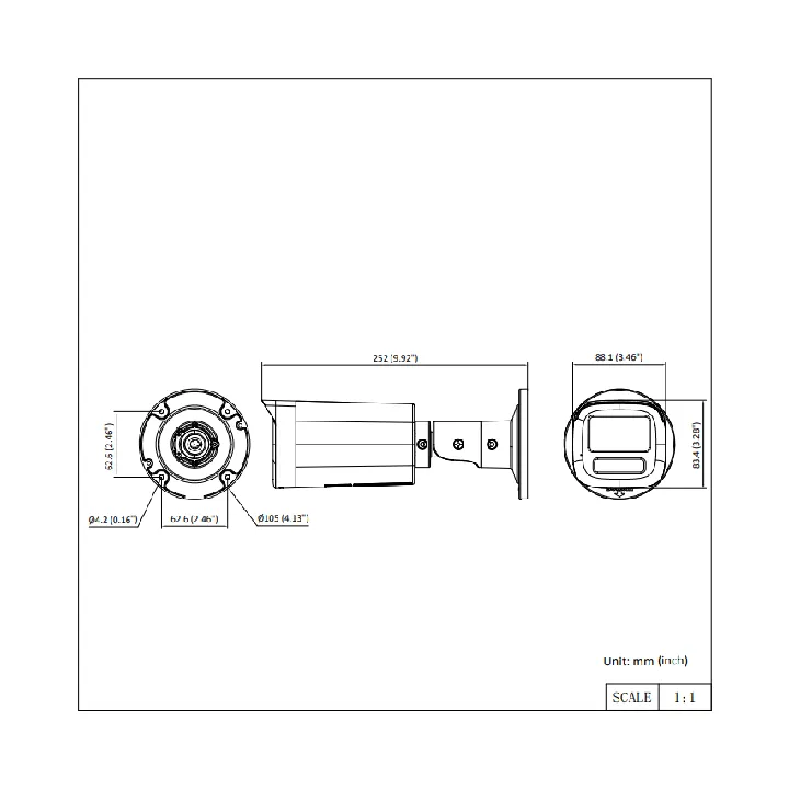 Ds-2Ce19D8T-Itsze28-12Mm Caméra Bullet 2Mp,Poc,Ir60M,Ip67