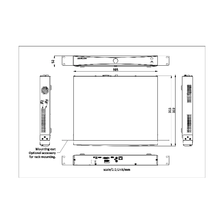 Ds-7616Nxi-K2Dnvr Enregistreur 16-Ch 1U K Series Acusense 4K Nvr
