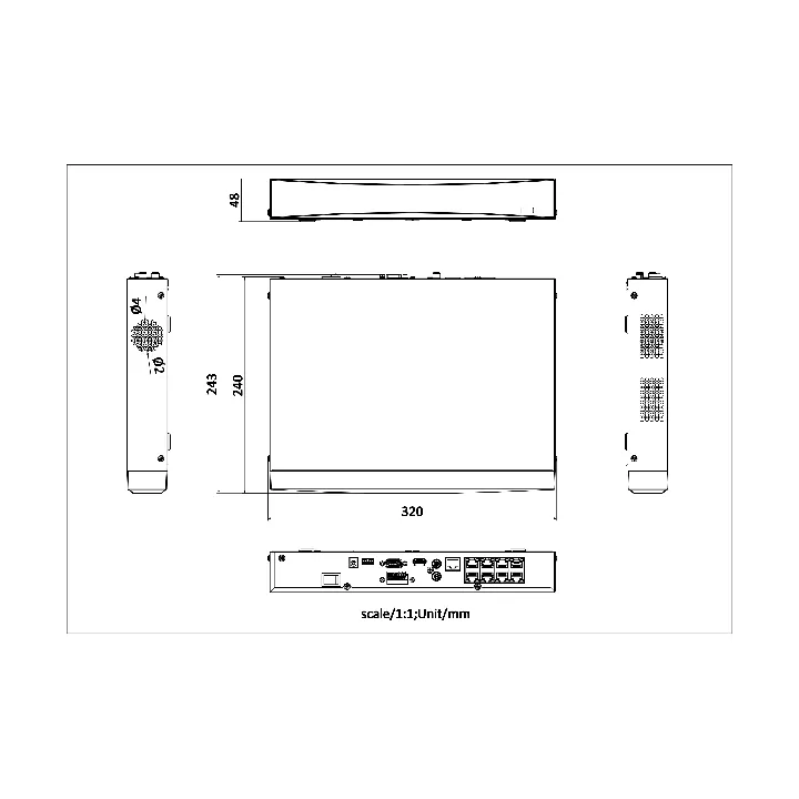 Ds-7608Nxi-K1/8Pd/Alarm4+1 Enregistreur Nvr 4K Acusense K Series 1U Poe 8 Canaux