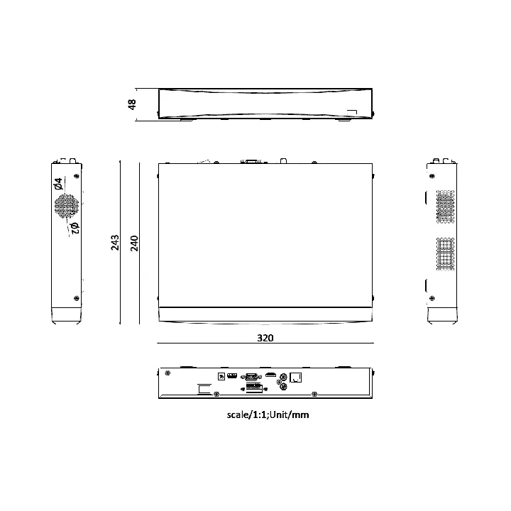 Ds-7608Nxi-K1D Enregistreur Nvr Acusense 4K À 8 Canaux 1U De La Série K