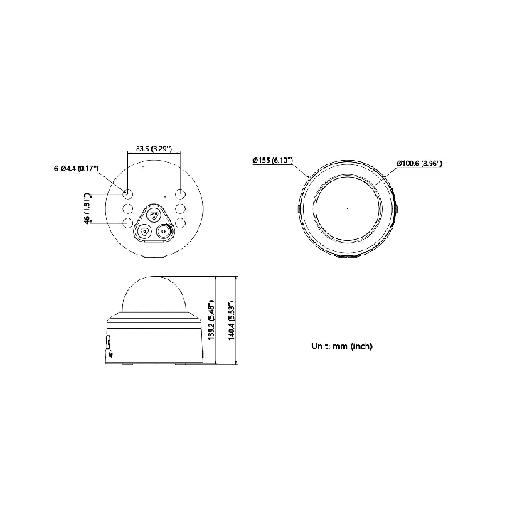 Ds-2Cd2786G2H-Iptrzs2U/Sl28-12Mm Caméra Ptrz Acusense, 8Mp, Live Guard, Ip67, Ik10 Dôme