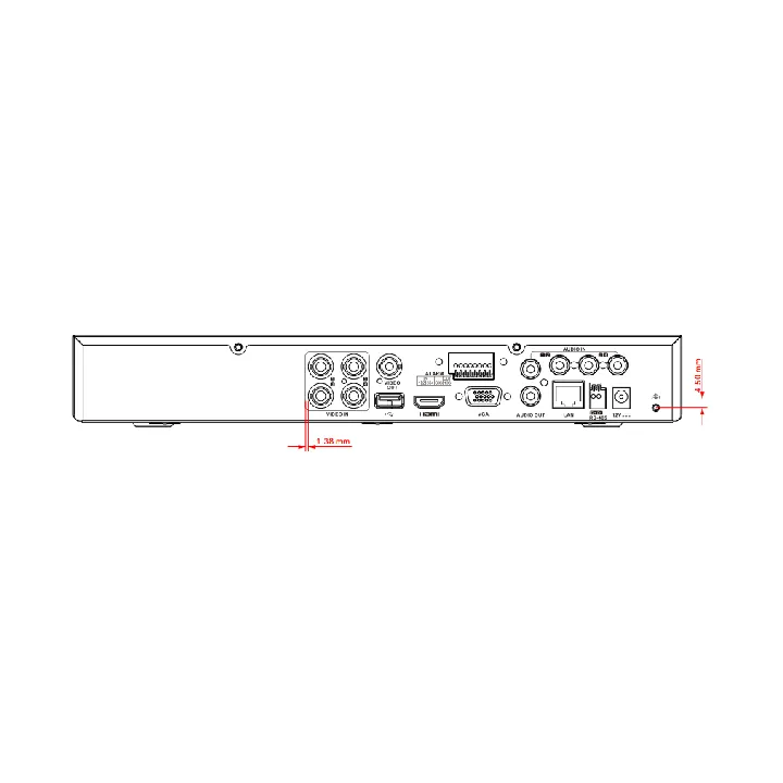 Ids-7204Hqhi-M1/Xt Enregistreur Dvr 4 Voies 1080P 1U H.265 Acusense