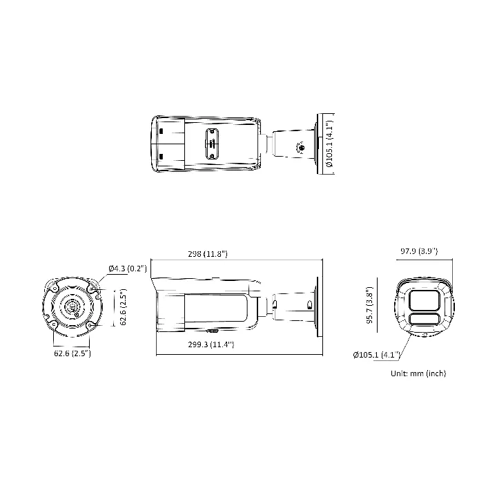 Ds-2Cd2667G2Ht-Liz(2.8-12Mm) Caméra Bullet Ip Varifocale 6Mp Colorvu Hybride, Ir 60M