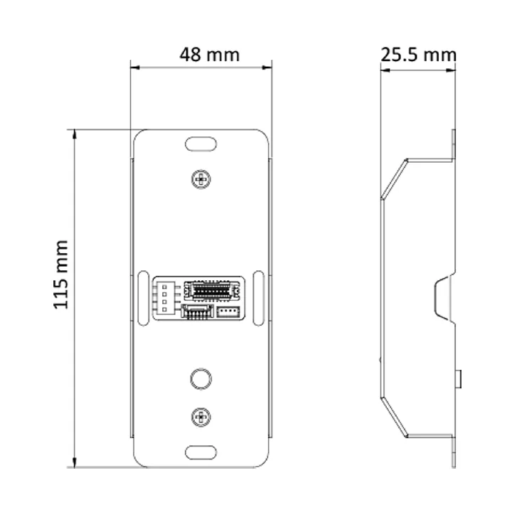 Ds-K2M061 Module De Contrôle Portes, Montage Mural, Commutateur Dip À 4 Canaux Rs-485 Inclus