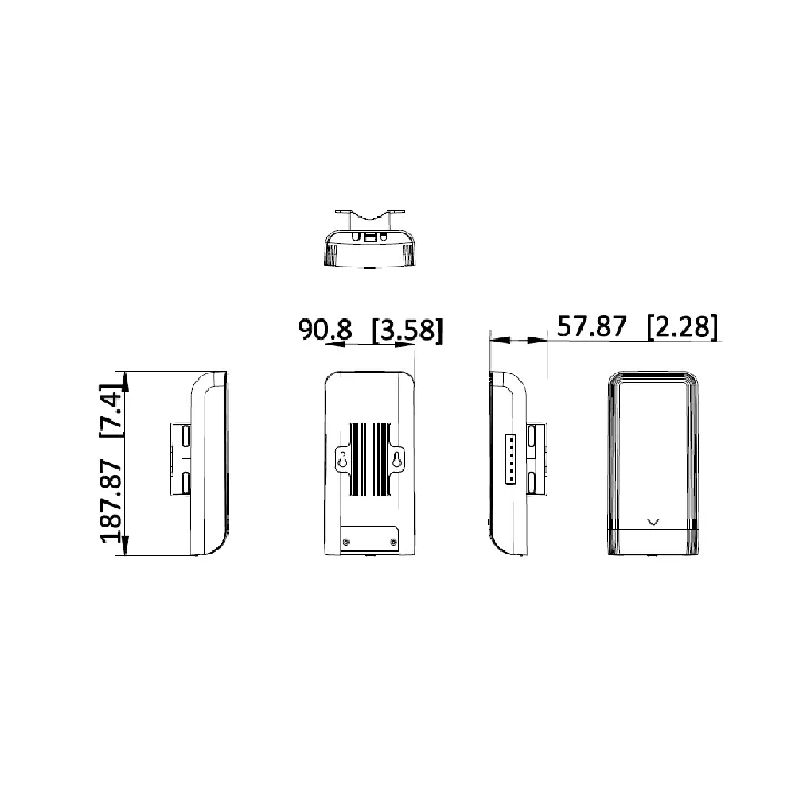 Ds-3Wf02-5Ac Kit Pont Wifi Extérieur Sans Fil 5Ghz Distance Max 5Km