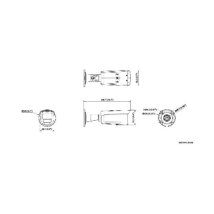 Ds-2Cd2T46G2H-2I28Mmef Caméra Bullet,4 Mp,Fixed Lens,Powered By Dar