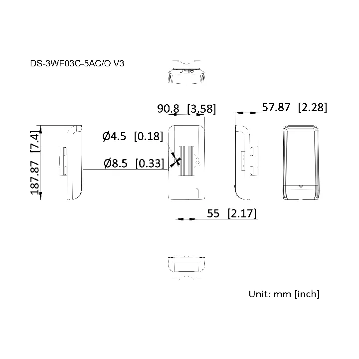 Ds-3Wf03C-5Ac/O Pont Wifi Extérieur Sans Fil 5Ghz Distance Max 15Km Manageable