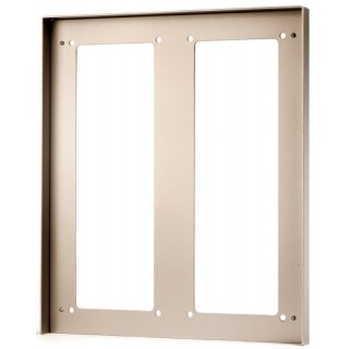 Visière anti-pluie en aluminium anodisé, pour 2 façades d'encadrement 3 modules