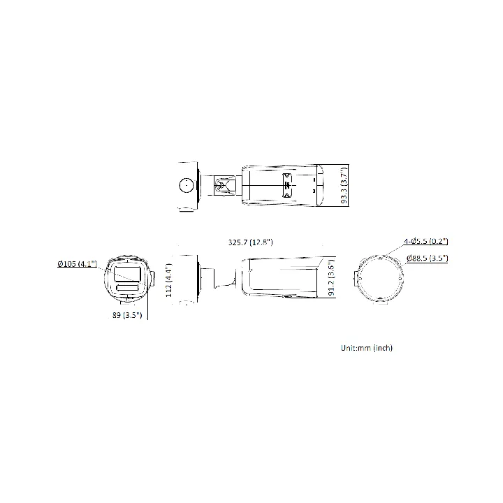 Ds-2Cd3T86G2-4Isy(2.8Mm)(H)(Ef) Caméra Réseau À Objectif Fixe 8 Mp Acusense