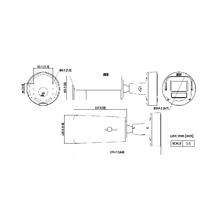 Ids-2Cd7A46G2/P-Izhsy(2.8-12Mm) Caméra Bullet 4Mp Varifocal,Deepinview,Ip67,Ik10
