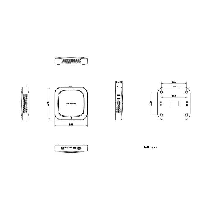 Ds-D60E-B-Boîtier De Signalisation Numérique Multimédia Androïd8.1.0,Hdmi