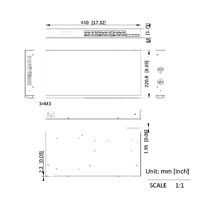 Ds-3E1528P-Si-24P4F Switch 24 Ports/Poe+4Sfp Giga, Cloud Managed