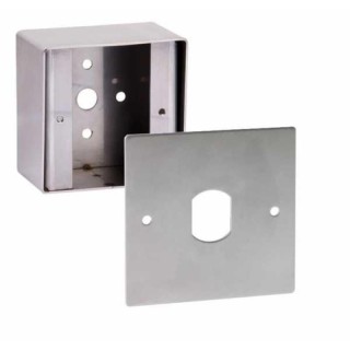 Plaque INOX avec empreinte pour tête de lecture(*)