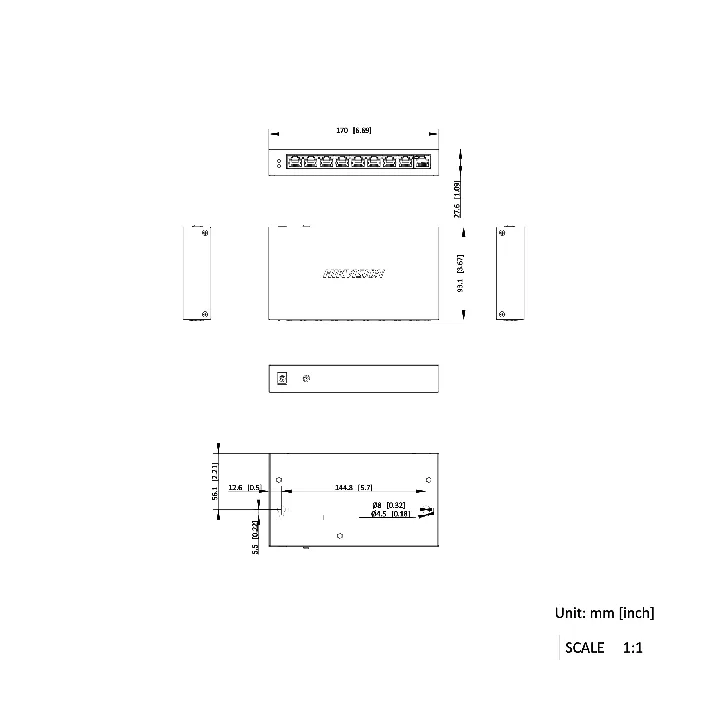 Ds-3E1309P-Ei(B) Switch Poe Smartmanaged 8 Port