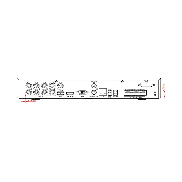 Ids-7208Hqhi-M1/Xt Support Tvi Two-Way Audio, 2-Ch Facial Recogn