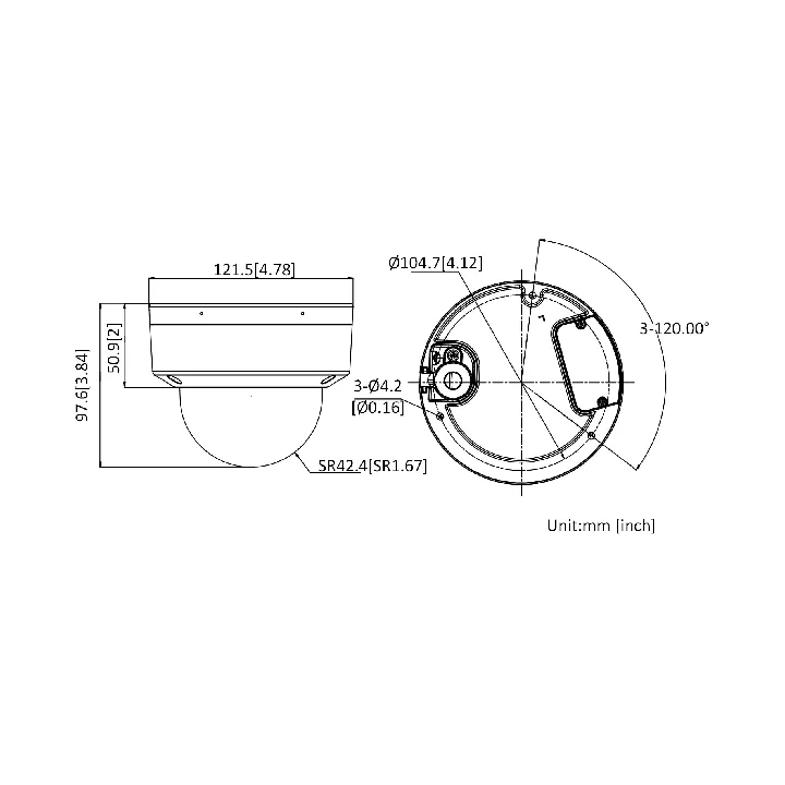 Ds-2Ce50D8T-Vpitfs(2.8Mm) Caméra 2Mp Cmos Sensor, Indoor Dome,0.001Lux/F
