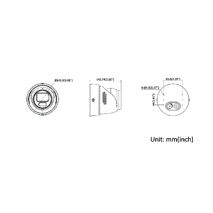 Ds-2Cd2H86G2H-Izs2Uy/Sl(2.8-12Mm)Ef Camera 8Mp Turret Varifocal Darkfighter, Live Guard