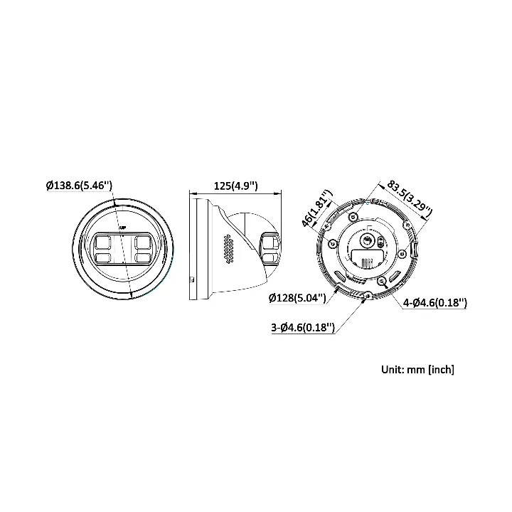 DS-2CD2383G2P-LISU/SL(180°) Turret,8 MP,Multi-Lens,Normal,21-50m