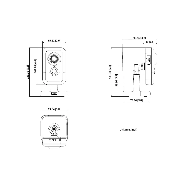 DS-2CD2423G2-IW(W)(2.8mm) Cube,2 MP,Fixed Lens,Normal,0-20m