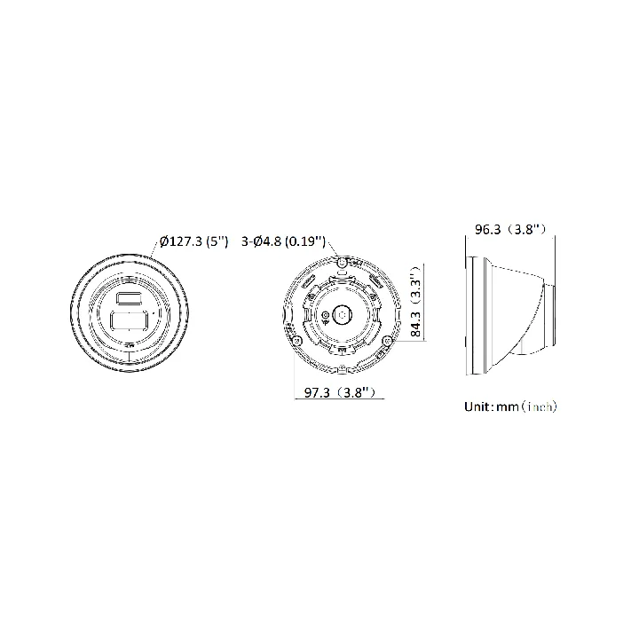 DS-2CD2343G2-LI(2.8mm) Turret,4 MP,Fixed Lens,Normal,21-50m